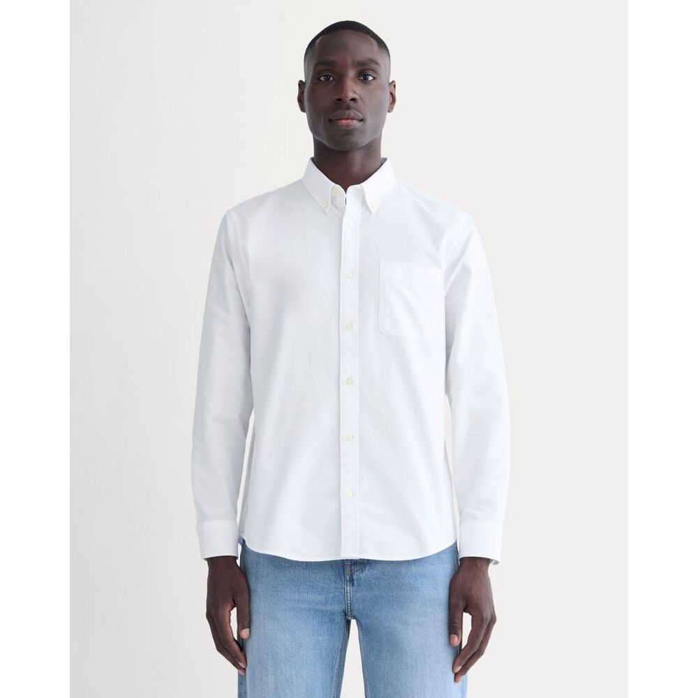 Everlane White Slim Oxford Shirt Cotton Button Down Mens XL NWT Classic